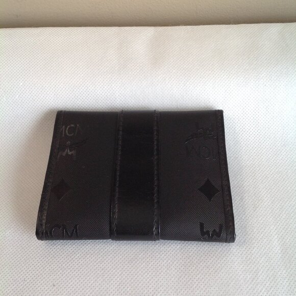 Unisex Amazing MCM Monogram Small Wallet Card ID Case - Picture 3 of 12